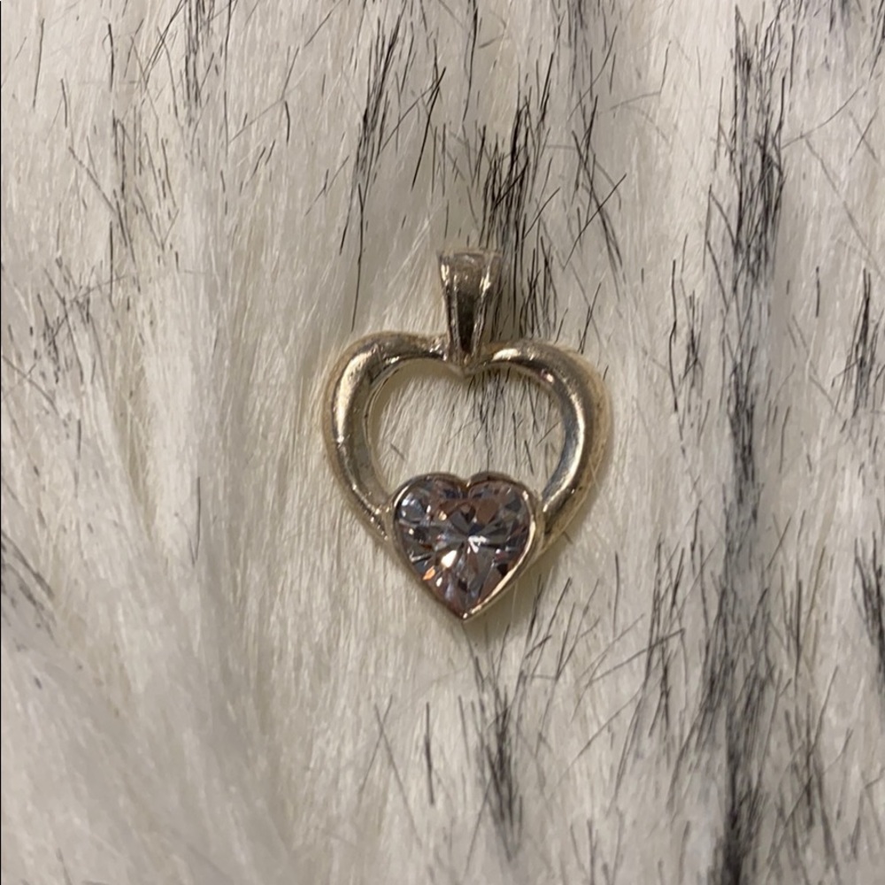 Sterling Silver heart necklace charm